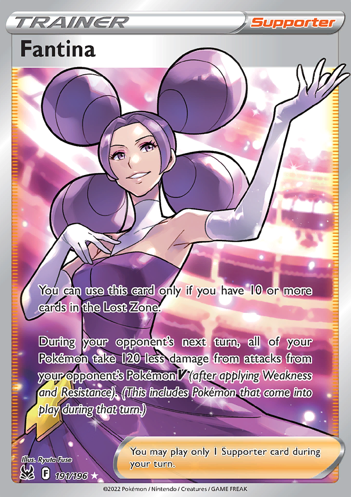 Pokemon Card Lost Origin 191/196 Fantina Supporter Full Art *MINT*