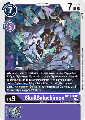 Digimon Card Xros Encounter SkullBaluchimon BT10-080 U