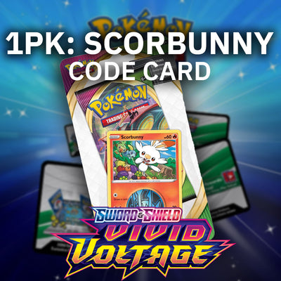 <transcy>Pokemon Online (PTCGO) بطاقة كود Vivid Voltage 1pk: Scorbunny</transcy>