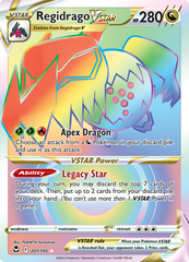 Pokemon Card Silver Tempest 201/195 Regidrago VSTAR Hyper Rare *MINT*