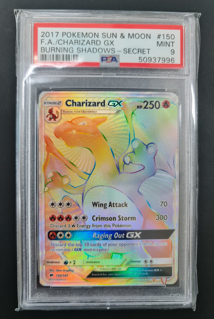 pokemon card 150 147 Pokemon Card Sun & Moon: Burning Shadows 150/147 Charizard GX Secret H – Brokenvase Games