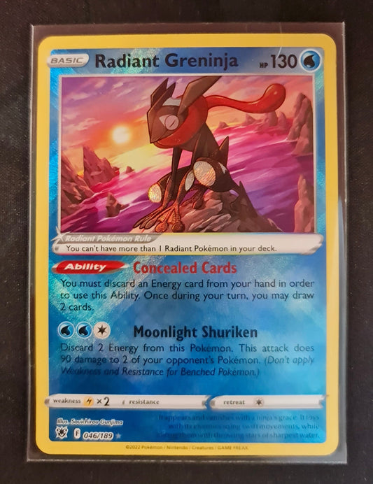 Pokemon Card Astral Radiance 46/189 046/189 Radiant Greninja Ultra Rare *MINT*