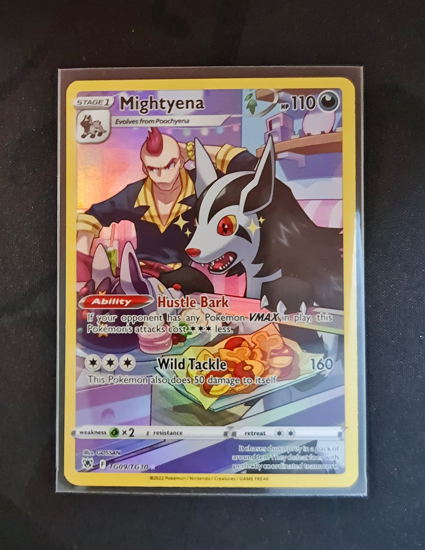 Pokemon Card Astral Radiance Trainer Gallery TG9/TG30 TG09/TG30 Mightyena Holo Rare