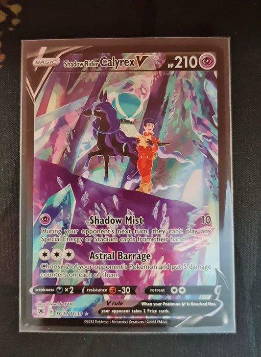 (S) Pokemon Card Astral Radiance Trainer Gallery TG17/TG30 Shadow Rider Calyrex V Ultra Rare *MINT*