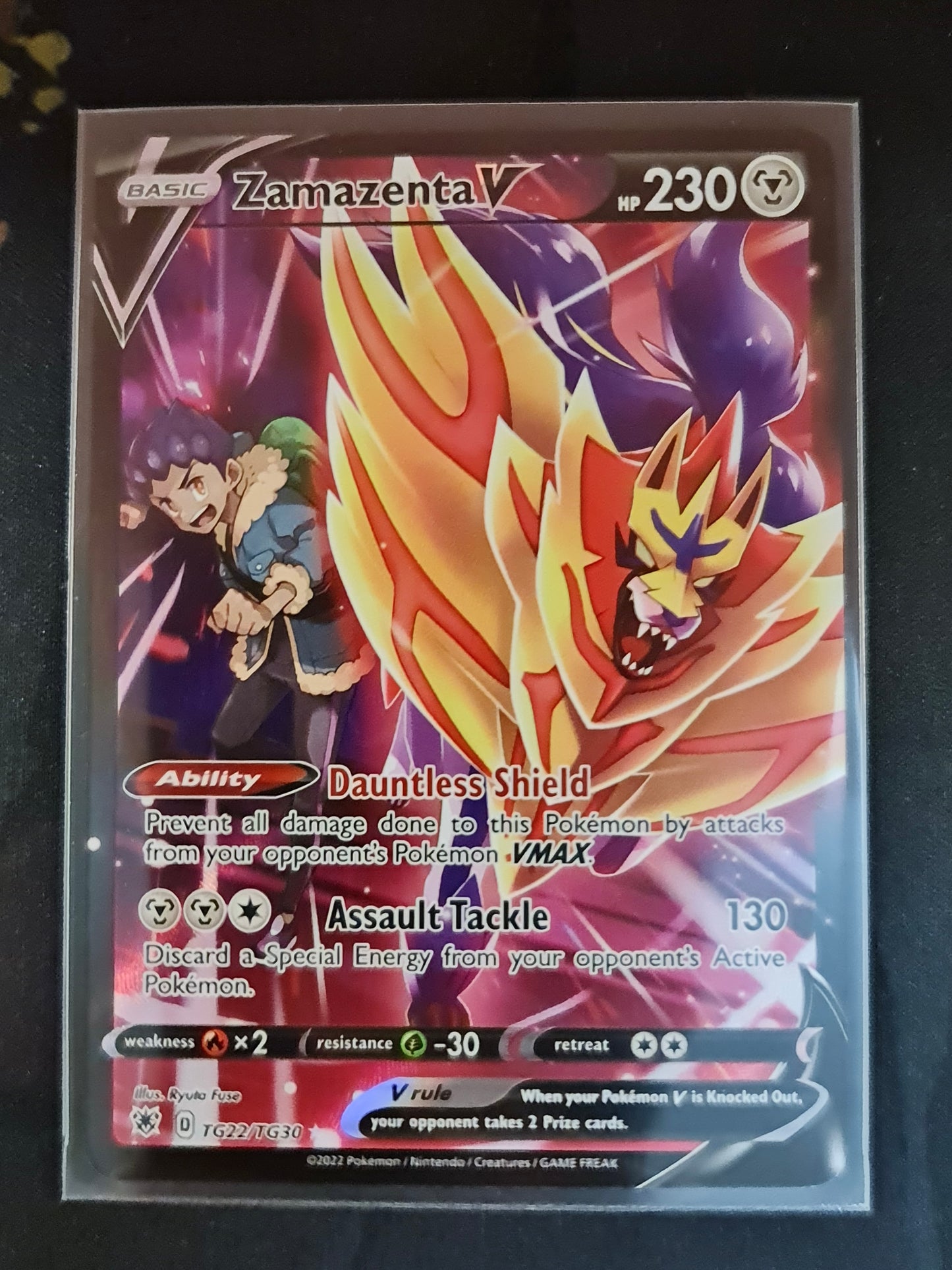 (S) Pokemon Card Astral Radiance Trainer Gallery TG22/TG30 Zamazenta V Ultra Rare *MINT*