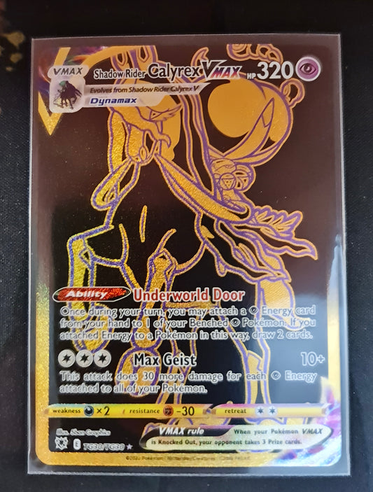 Pokemon Card Astral Radiance Trainer Gallery TG30/TG30 Shadow Rider Calyrex VMAX Secret Rare