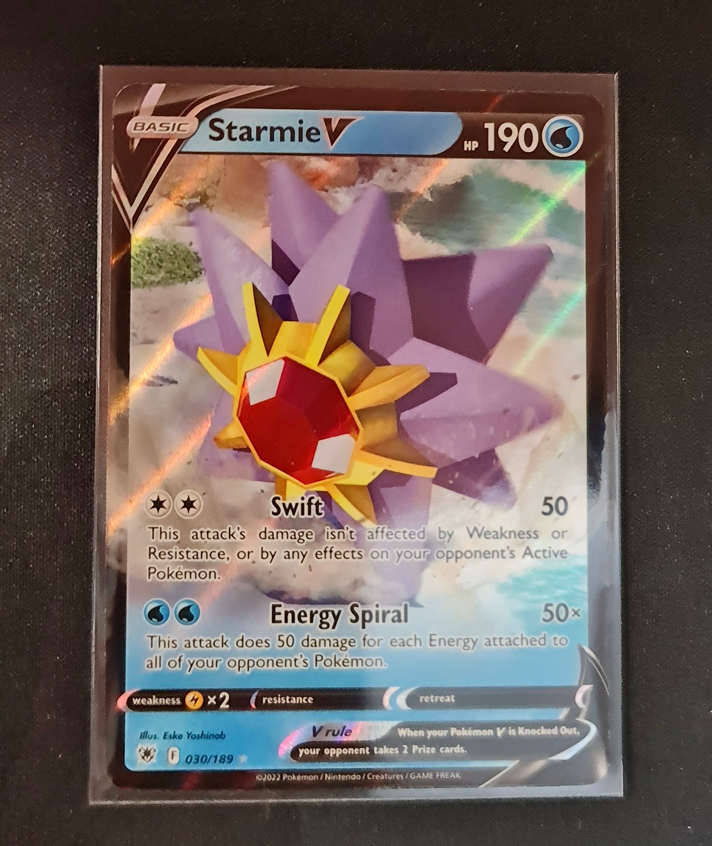 Pokemon Card Astral Radiance 30/189 030/189 Starmie V Ultra Rare *MINT*