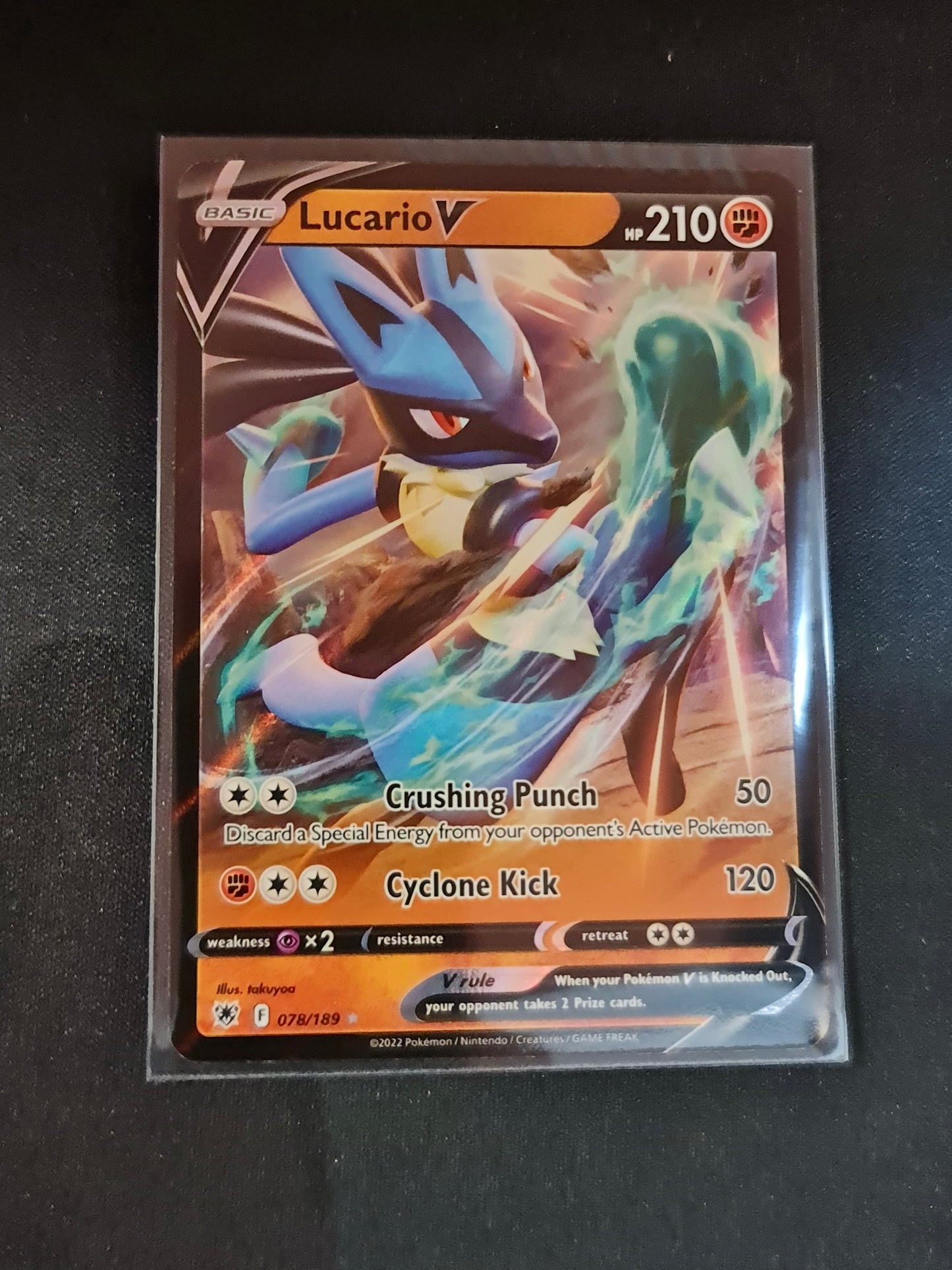 Pokemon Card Astral Radiance 78/189 078/189 Lucario V Ultra Rare *MINT*