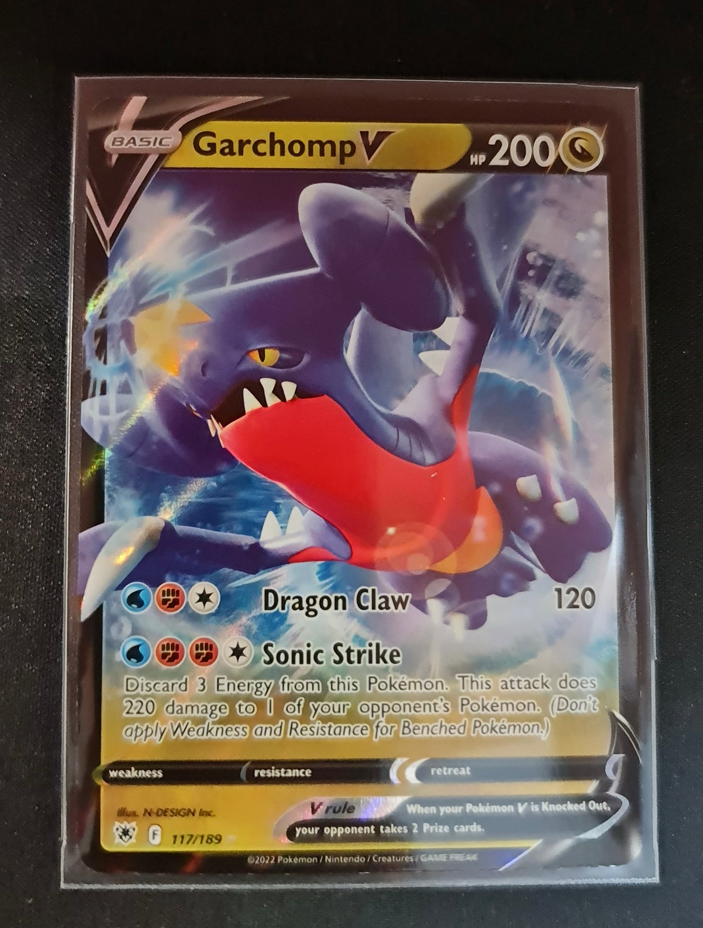 Pokemon Card Astral Radiance 117/189 Garchomp V Ultra Rare *MINT*