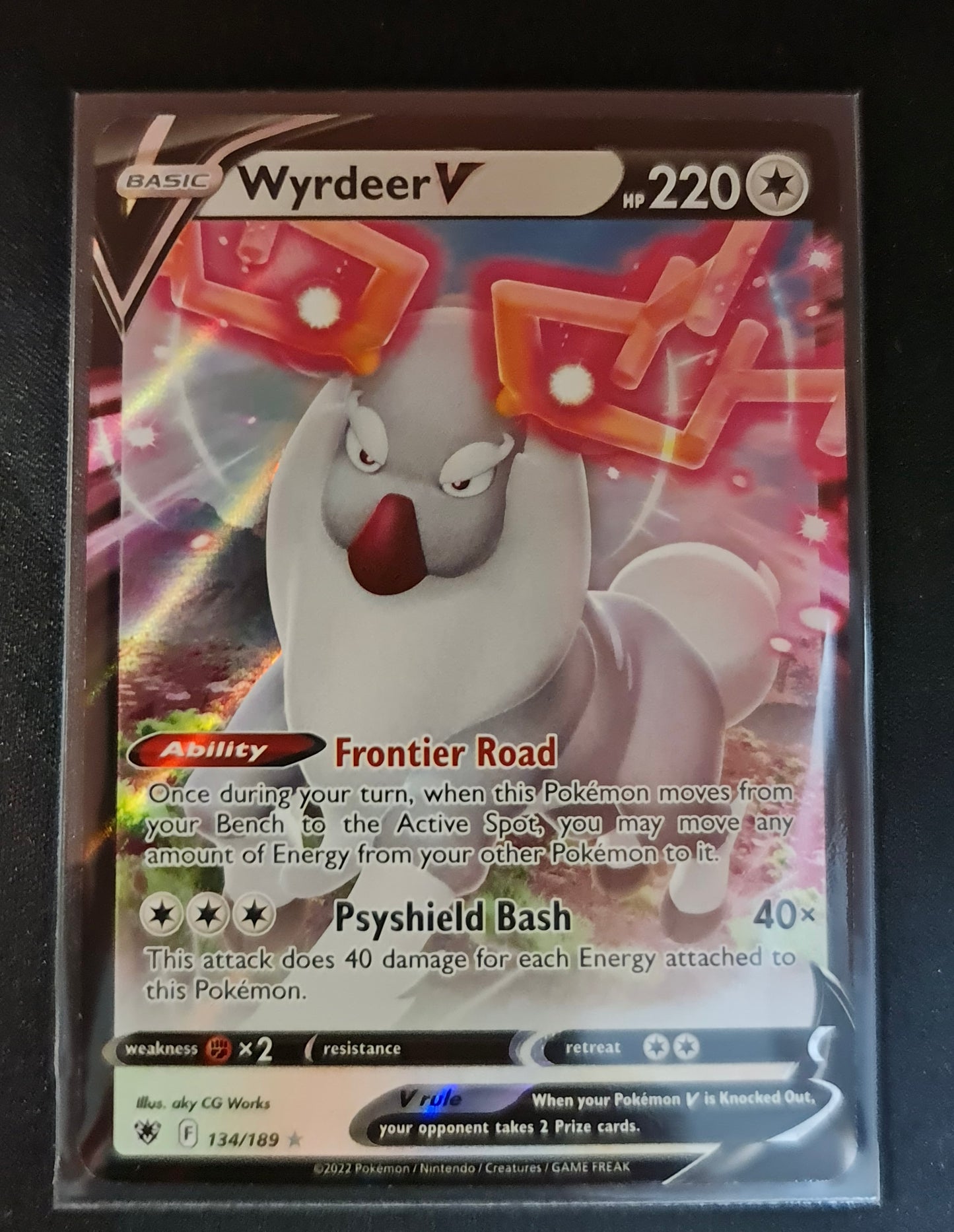 Pokemon Card Astral Radiance 134/189 Wyrdeer V Ultra Rare *MINT*