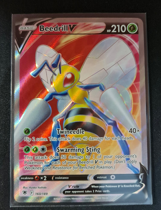 (S) Pokemon Card Astral Radiance 160/189 Beedrill V Full Art