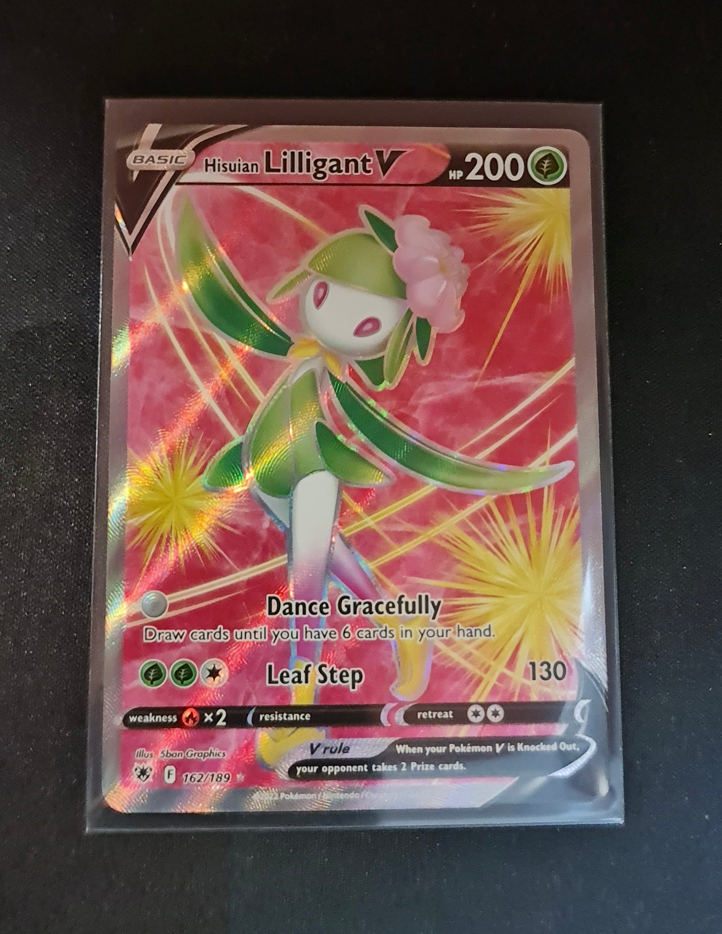 (S) Pokemon Card Astral Radiance 162/189 Hisuian Lilligant V Full Art