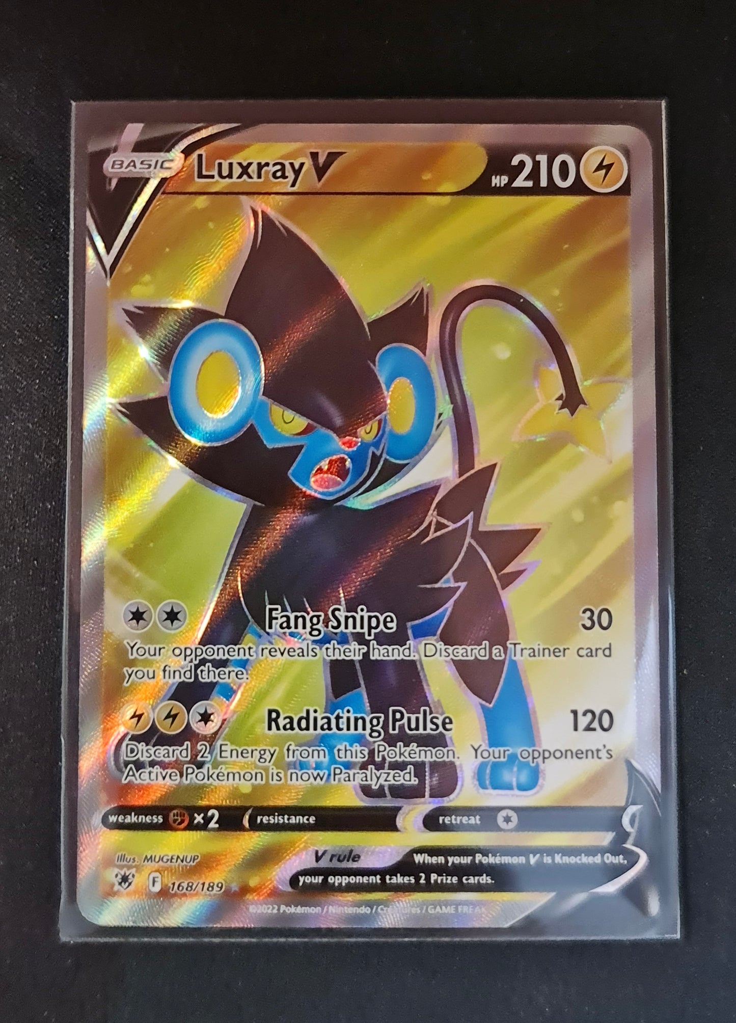 (S) Pokemon Card Astral Radiance 168/189 Luxray V Full Art