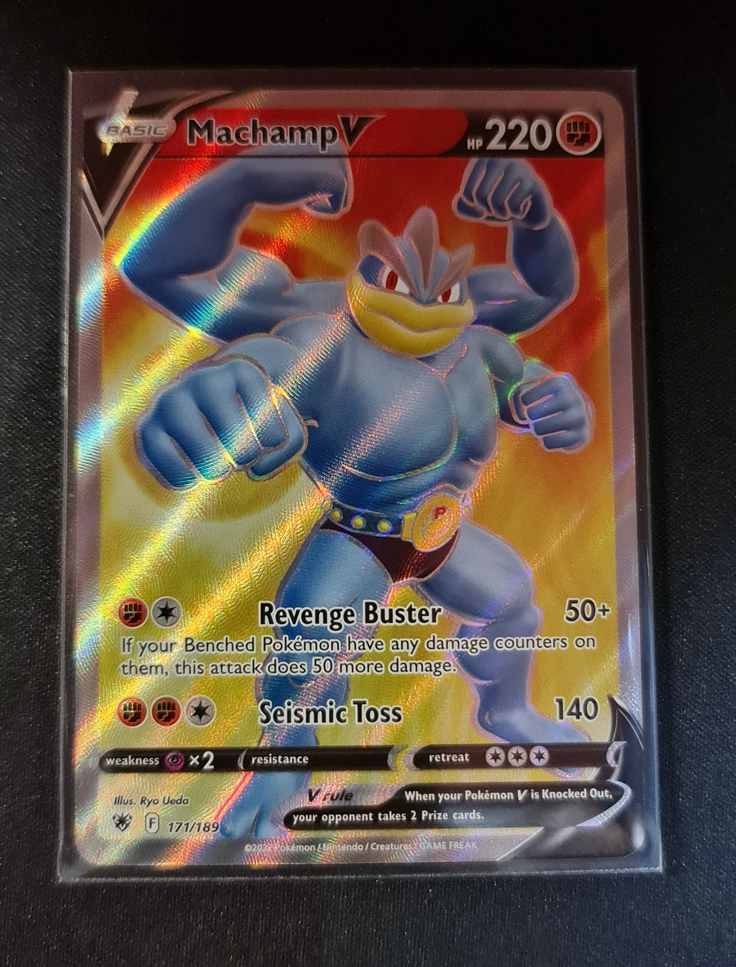 (S) Pokemon Card Astral Radiance 171/189 Machamp V Full Art