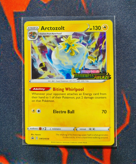 <transcy>Pokemon-kort SWSH Black Star-kampagner SWSH036 Arctozolt Kampagne om forudgående deltagelse</transcy>