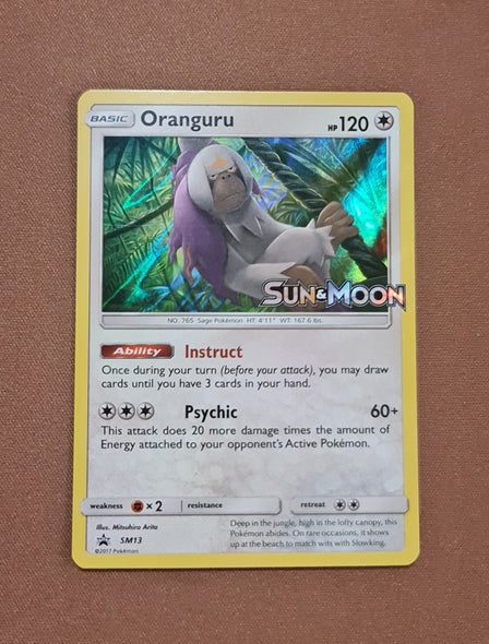 Pokemon Card SM Black Star Promos SM13 Oranguru Prerelease promo