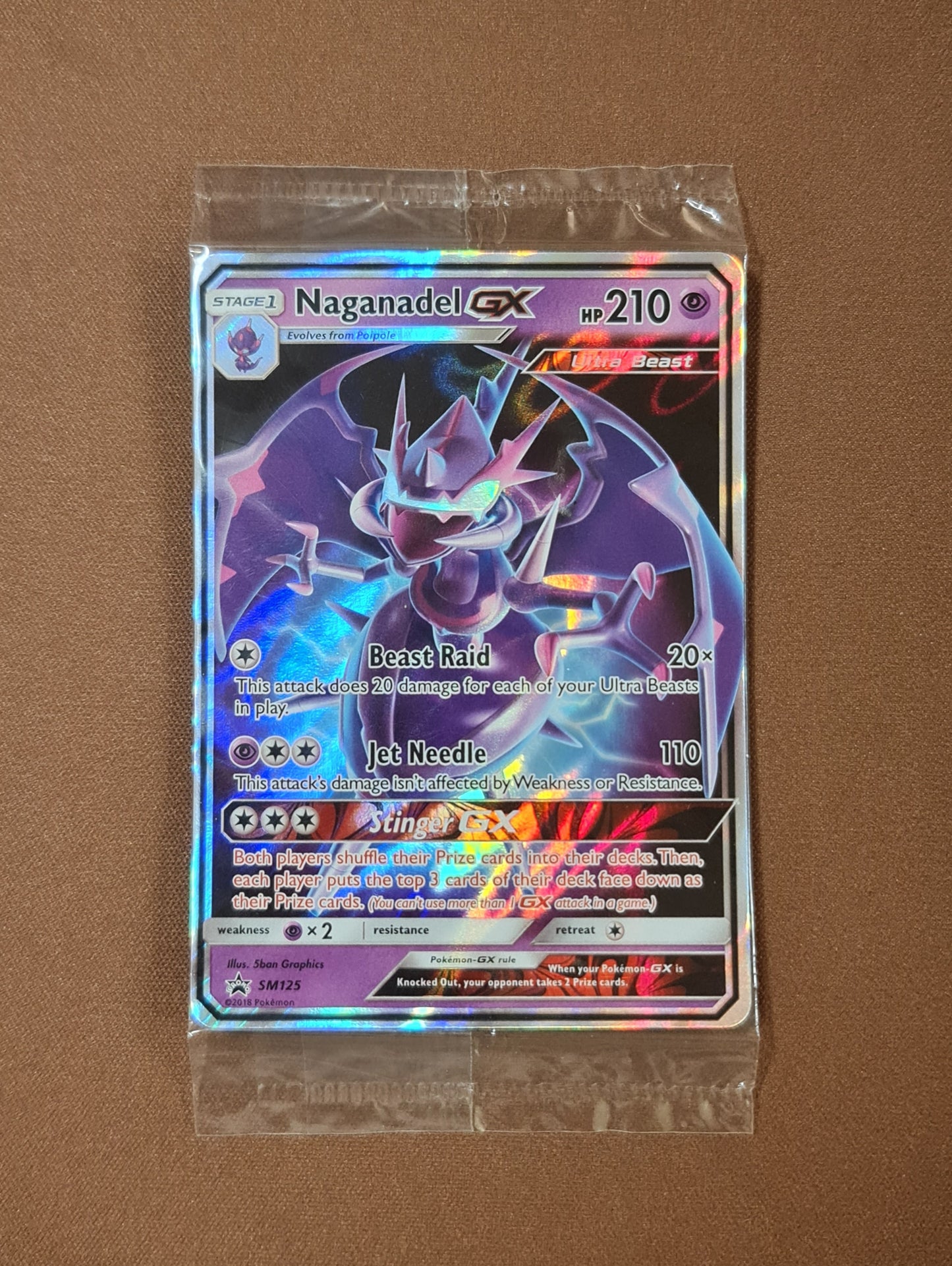 Pokemon Card SEALED SM Black Star Promos SM125 Naganadel GX