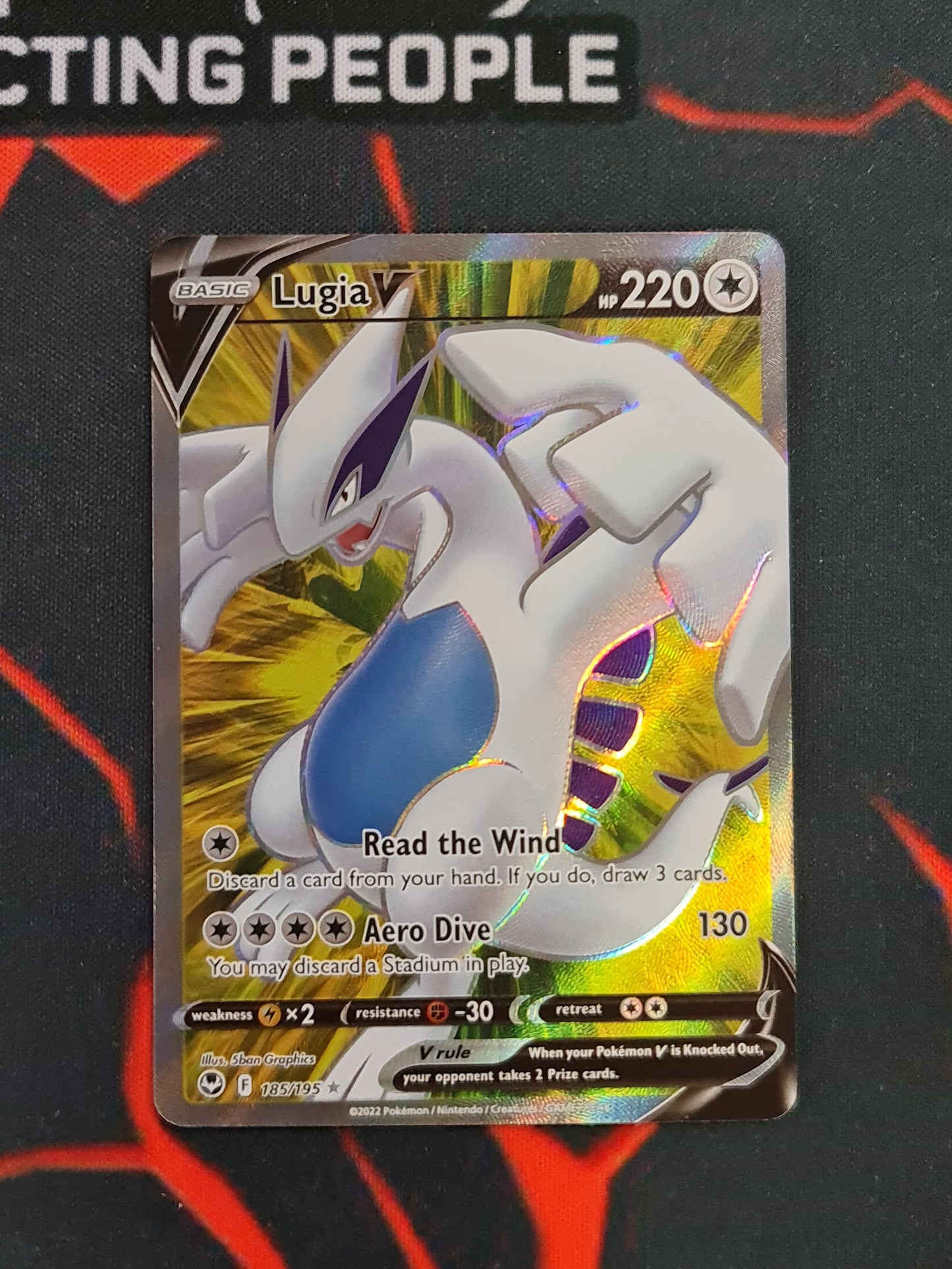 (S) Pokemon Card Silver Tempest 185/195 Lugia V Full Art *MINT*