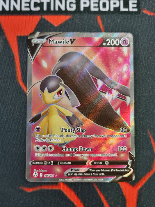 Pokemon Card Silver Tempest 178/195 Mawile V Full Art *MINT*