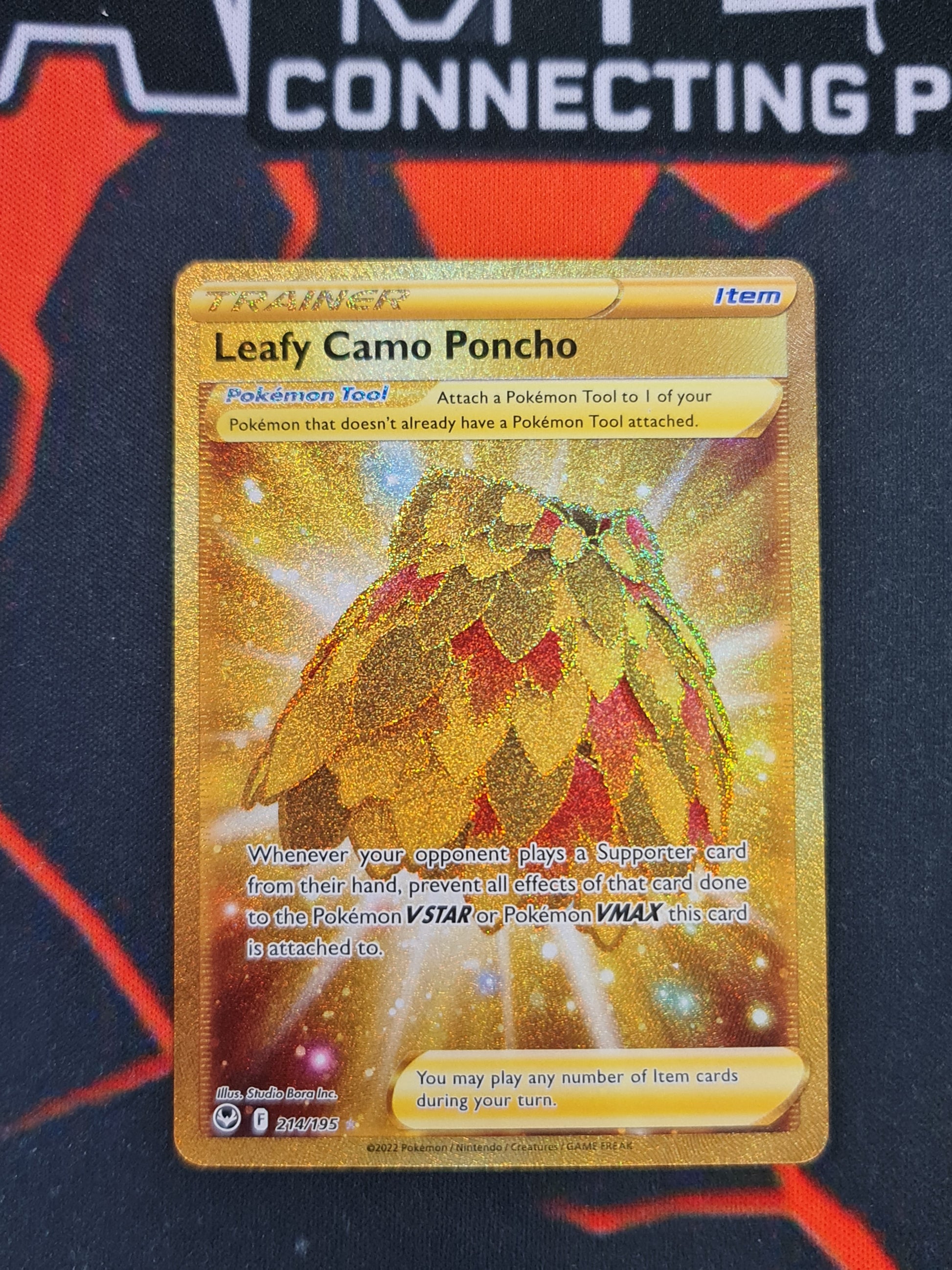 Pokemon Card Silver Tempest 214/195 Leafy Camo Poncho Item Secret Rare Brokenvase Games Pokemon Card Silver Tempest 214/195 Leafy Camo Poncho Item Secret Rare Brokenvase Games