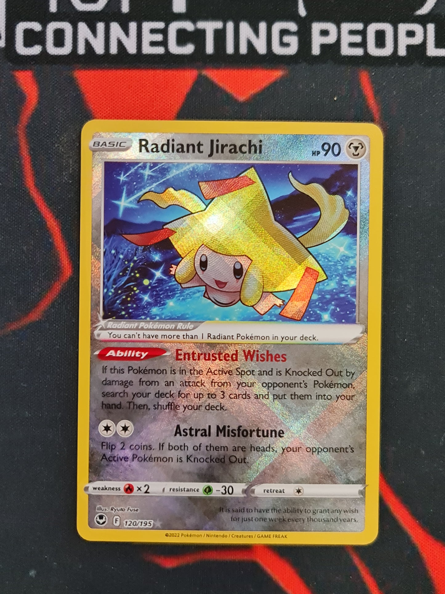 Pokemon Card Silver Tempest 120/195 Radiant Jirachi Ultra Rare *MINT*