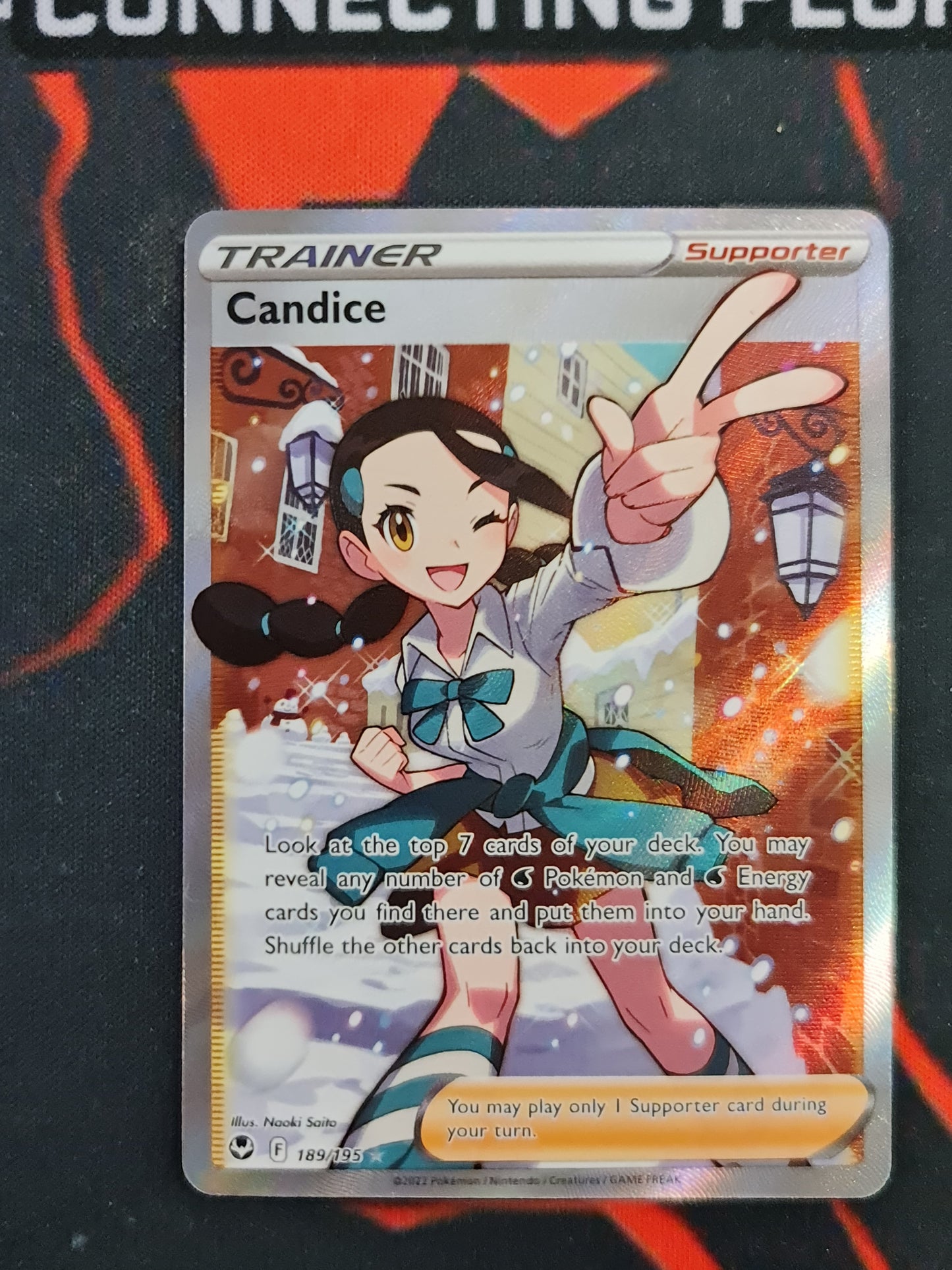 (S) Pokemon Card Silver Tempest 189/195 Candice Supporter Full Art *MINT*