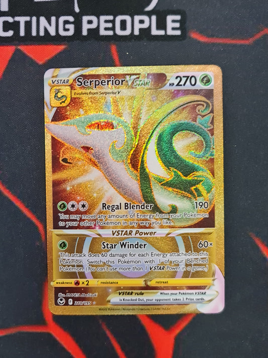 (S) Pokemon Card Silver Tempest 210/195 Serperior VSTAR Secret Rare *MINT*