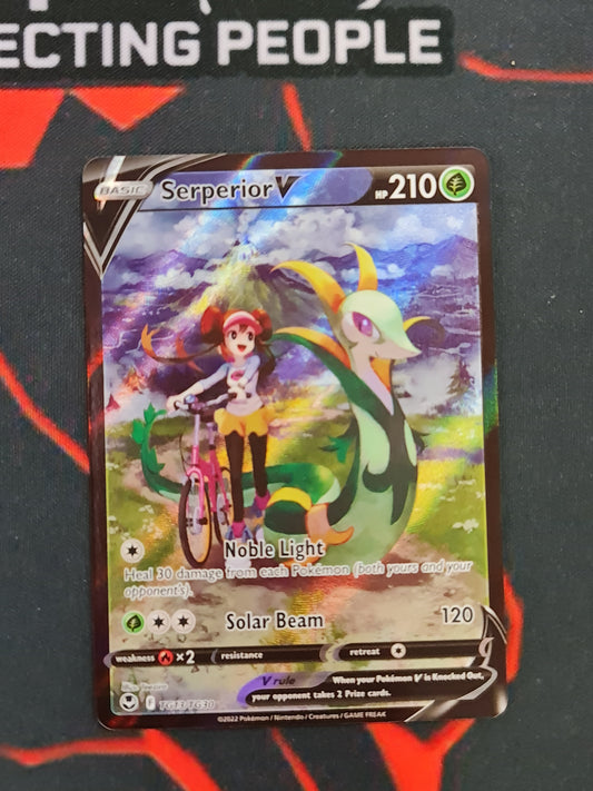 (S) Pokemon Card Silver Tempest Trainer Gallery TG13/TG30 Serperior V Ultra Rare *MINT*