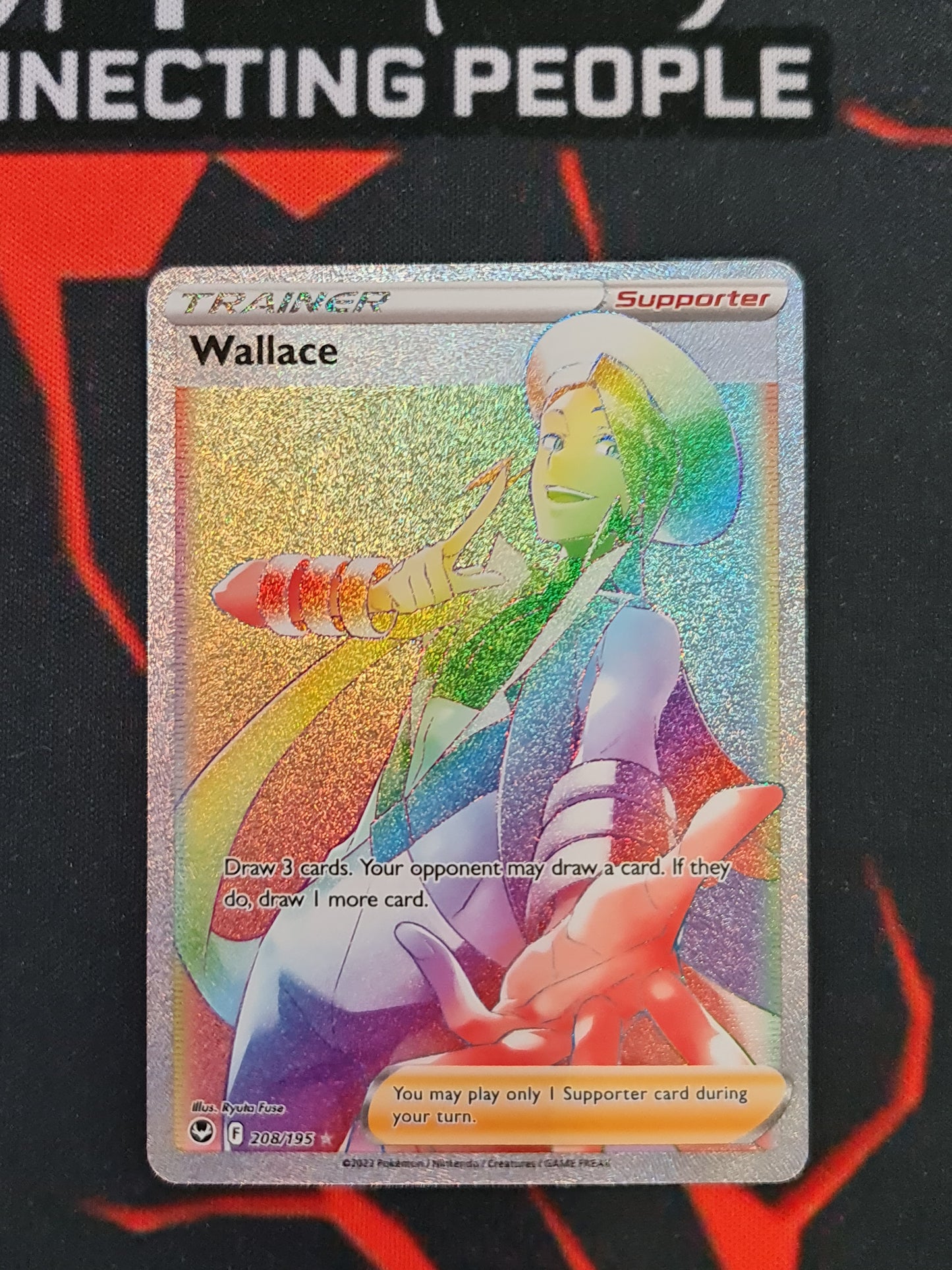 (S) Pokemon Card Silver Tempest 208/195 Wallace Supporter Hyper Rare *MINT*