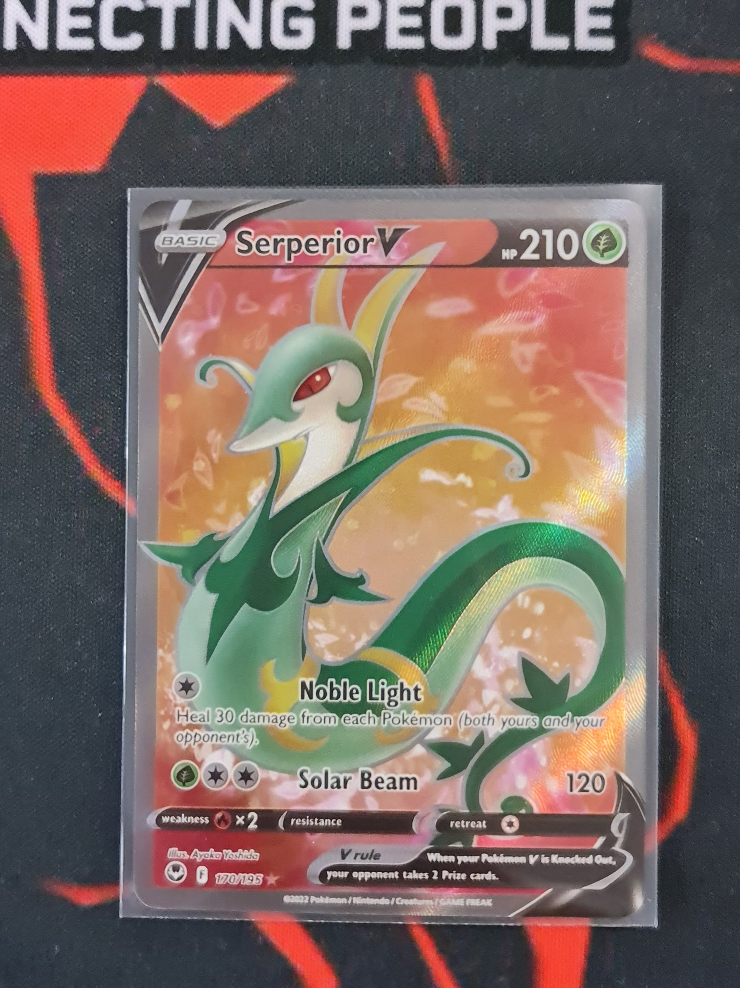 (S) Pokemon Card Silver Tempest 170/195 Serperior V Full Art *MINT*