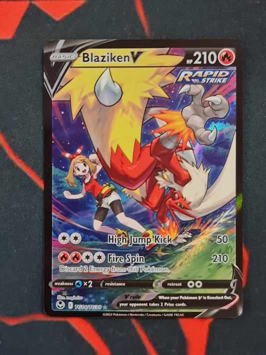 (S) Pokemon Card Silver Tempest Trainer Gallery TG14/TG30 Blaziken V Ultra Rare *MINT*