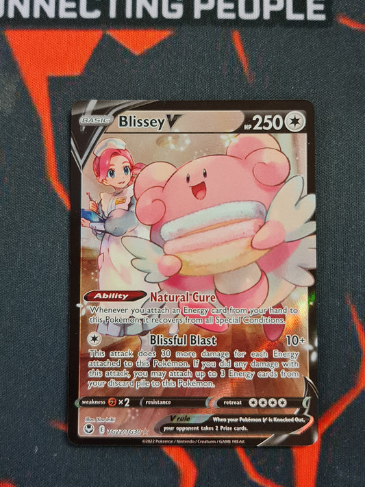 (S) Pokemon Card Silver Tempest Trainer Gallery TG22/TG30 Blissey V Ultra Rare *MINT*