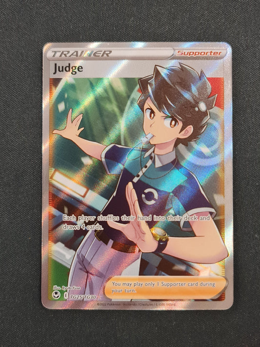 (S) Pokemon Card Silver Tempest Trainer Gallery TG25/TG30 Judge Supporter Full Art *MINT*