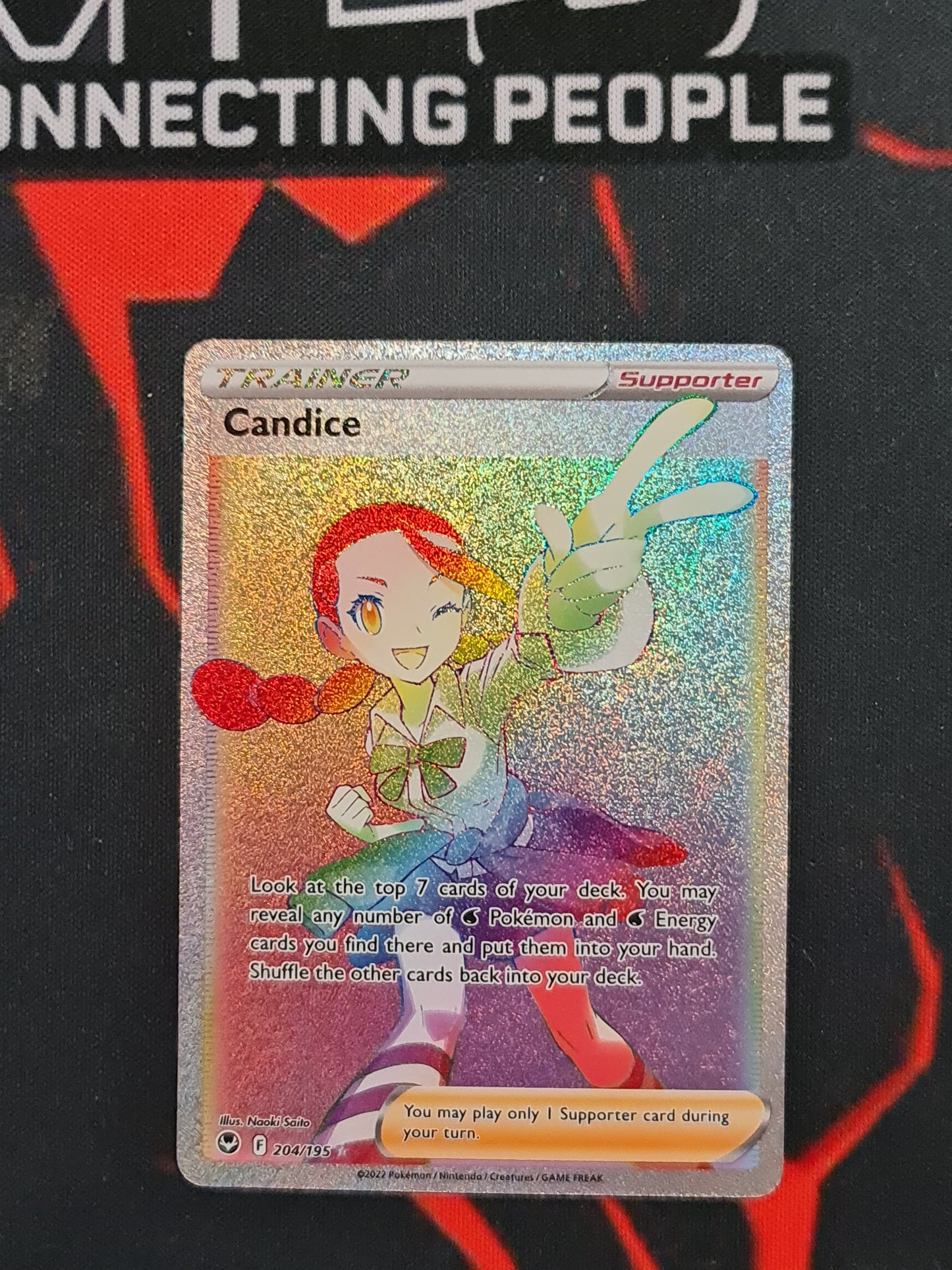 (S) Pokemon Card Silver Tempest 204/195 Candice Supporter Hyper Rare *MINT*