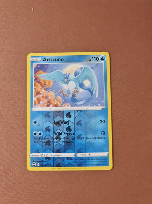 Pokemon Card Silver Tempest 036/195 36/195 Articuno Reverse Holo Rare *MINT*