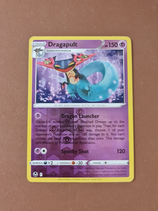 Pokemon Card Silver Tempest 089/195 89/195 Dragapult Reverse Holo Rare *MINT*