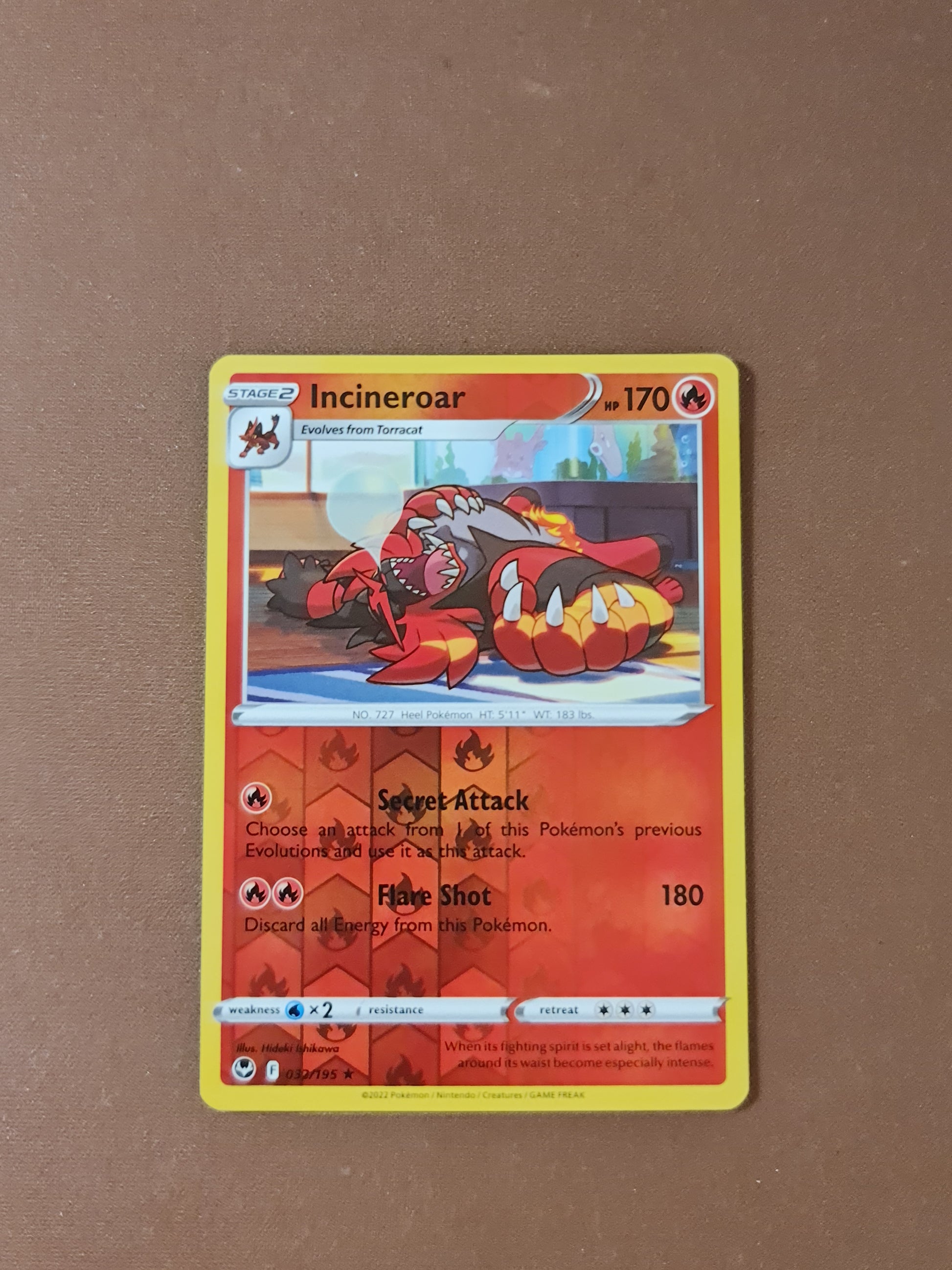 incineroar pokemon card price Looking for Slabs Graded 10 for my new Incineroar collection. Show me what you have please Guys/Gals & Prices for the ones I haven't got below thanks Fire Fire Secret Attack Choose an attack from 1 of this Pokmons previous Evolutions and use it as this attack Pokemon: Incineroar ex & Torterra