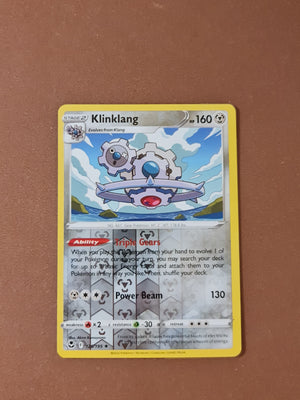 Pokemon Card Silver Tempest 125/195 Klinklang Reverse Holo Rare *MINT*