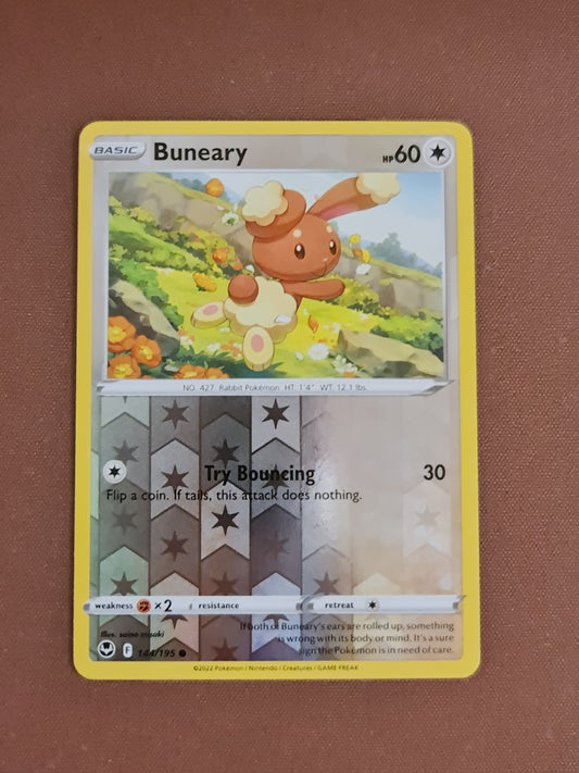 Pokemon Card Silver Tempest 144/195 Buneary Reverse Holo Common *MINT*