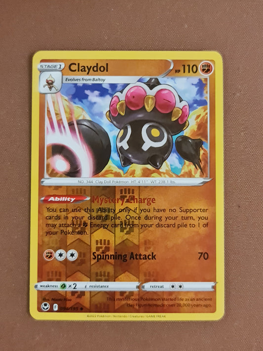 Pokemon Card Silver Tempest 094/195 94/195 Claydol Reverse Holo Uncommon *MINT*