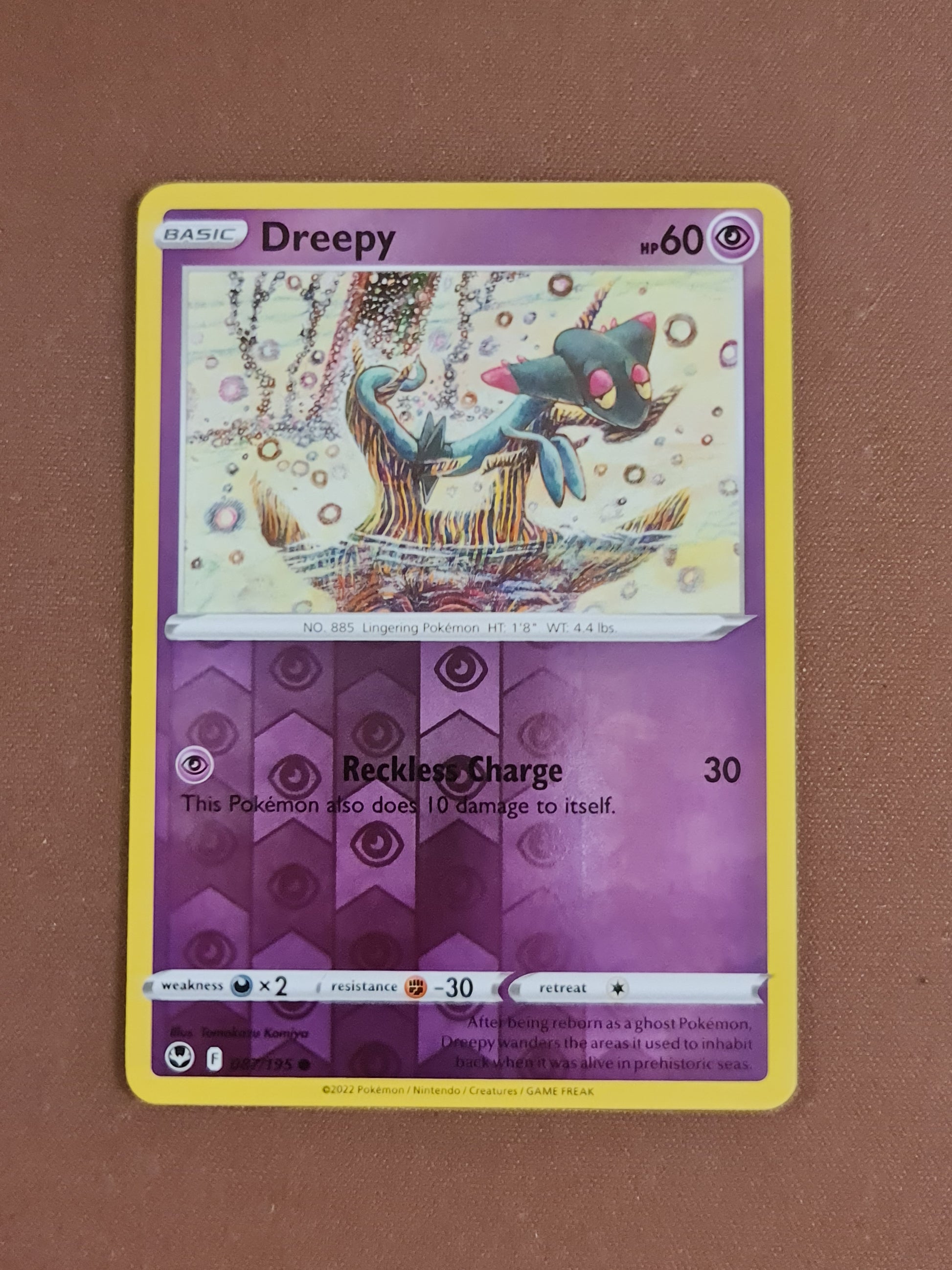 Pokemon Card Silver Tempest 087/195 87/195 Dreepy Reverse Holo Common Brokenvase Games Pokemon Card Silver Tempest 087/195 87/195 Dreepy Reverse Holo Common Brokenvase Games