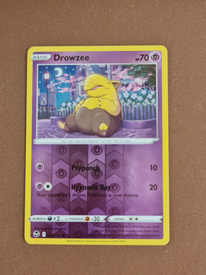 Pokemon Card Silver Tempest 060/195 60/195 Drowzee Reverse Holo Common *MINT*