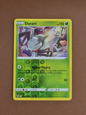 Pokemon Card Silver Tempest 013/195 13/195 Durant Reverse Holo Common *MINT*