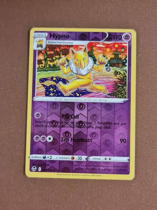 Pokemon Card Silver Tempest 061/195 61/195 Hypno Reverse Holo Uncommon *MINT*