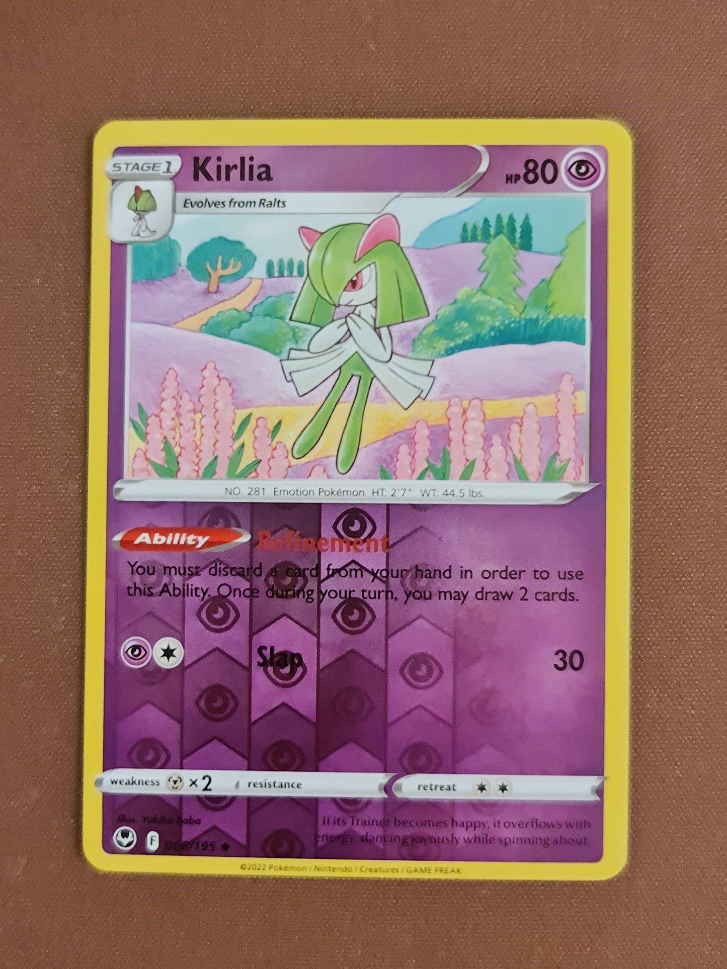 Pokemon Card Silver Tempest 068/195 68/195 Kirlia Reverse Holo Uncommon *MINT*