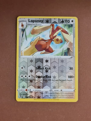 Pokemon Card Silver Tempest 145/195 Lopunny Reverse Holo Uncommon *MINT*