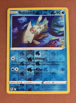 Pokemon Card Silver Tempest 044/195 44/195 Relicanth Reverse Holo Common *MINT*