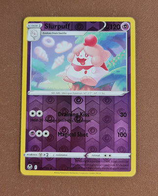 Pokemon Card Silver Tempest 084/195 84/195 Slurpuff Reverse Holo Uncommon *MINT*