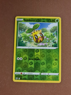 Pokemon Card Silver Tempest 005/195 5/195 Sunkern Reverse Holo Common *MINT*
