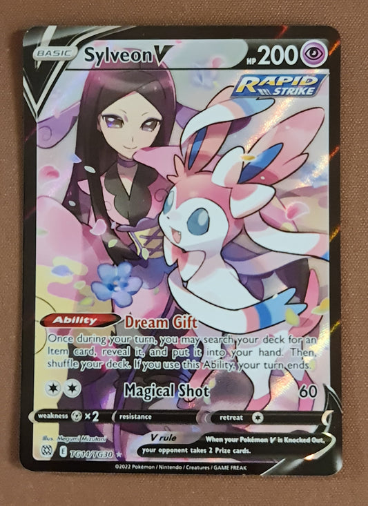 (S) Pokemon Card Brilliant Stars TG14/TG30 Sylveon V Ultra Rare *M*